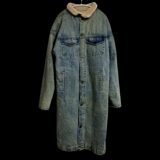 피어 오브 갓 데님 롱 코트
