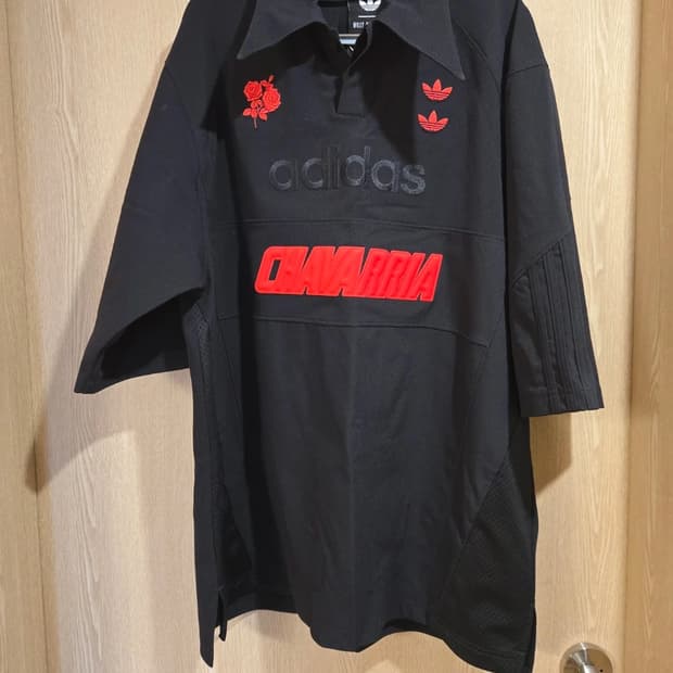 아디다스 윌리 샤바리아 블랙 셔츠 S