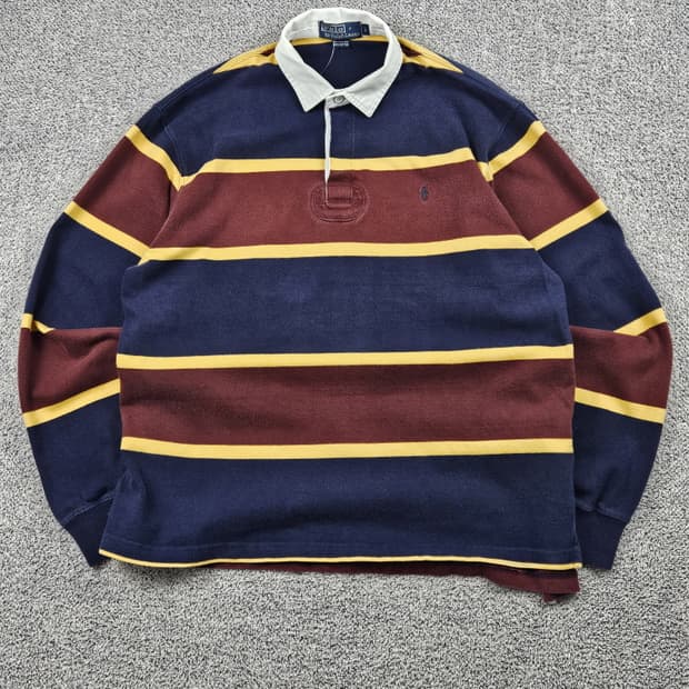 폴로랄프로렌 3-스트라이프 럭비 티셔츠 ( L ) / 9955