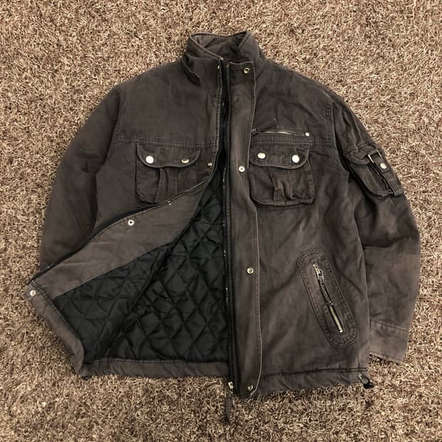 Comme Ca Du Mode 유틸리티 멀티포켓 퀄팅 자켓 