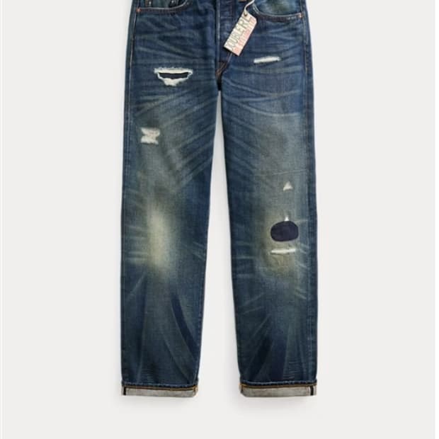 RRL/스트레이트핏 홀리 셀비지 진(32/32)