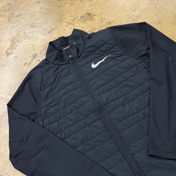 [정품/XL] 나이키 런닝 퀼팅 자켓 블랙 b16