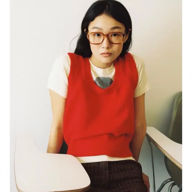 PONYTAIL 크래용 니트 베스트