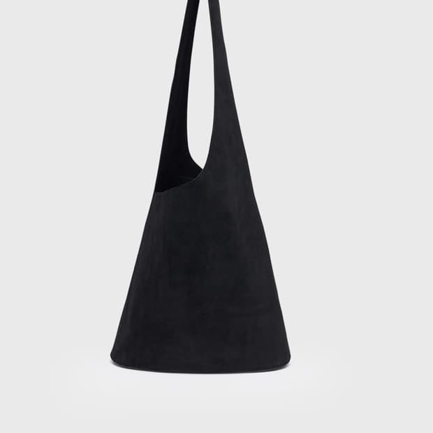 LFM / Sling Suede Tote Bag / Black / 가방