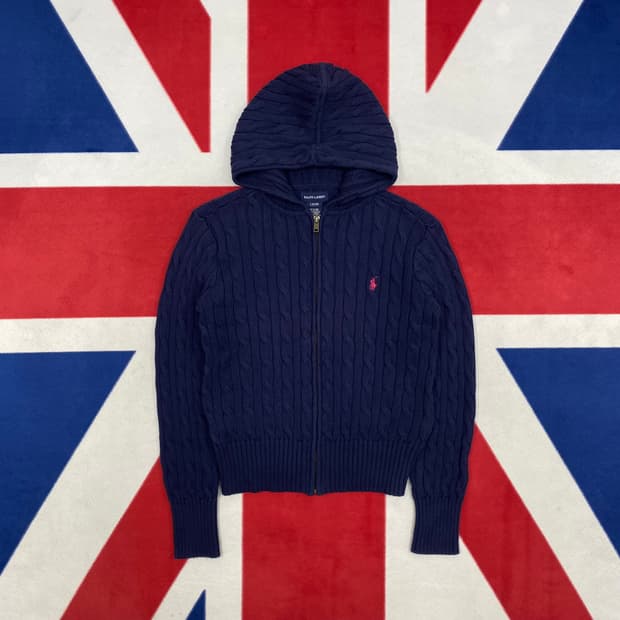 폴로 니트후드집업 실측 여성55