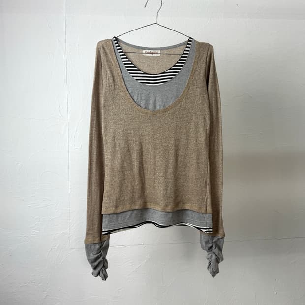 Owlspale 레이어드 롱 슬리브