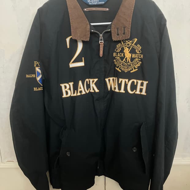 폴로랄프로렌 블랙와치 치프키프 바라쿠다자켓  L