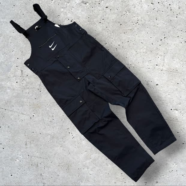 [M] 나이키 NSW 블랙 오버롤 멜빵 점프슈트 D787