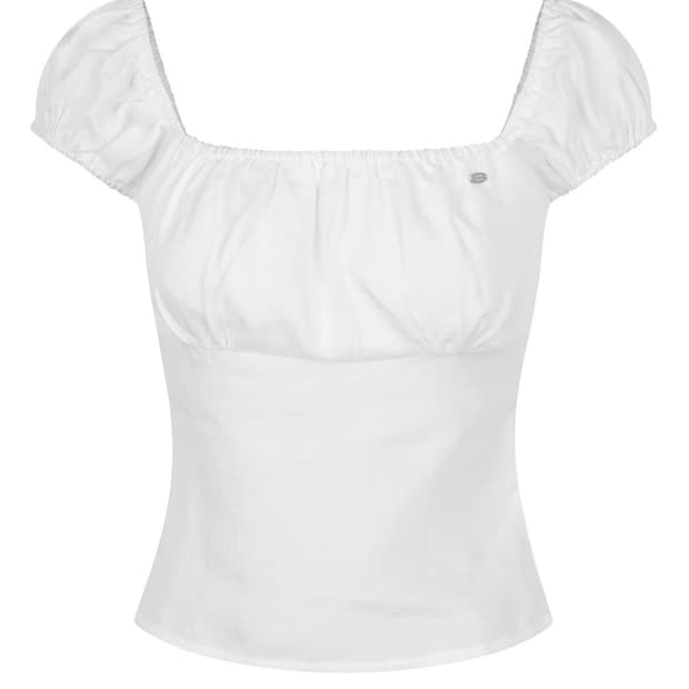 Pale Jade Square Neck Puff BL - Basic