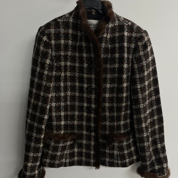 준아시다 밍크 양모 자켓