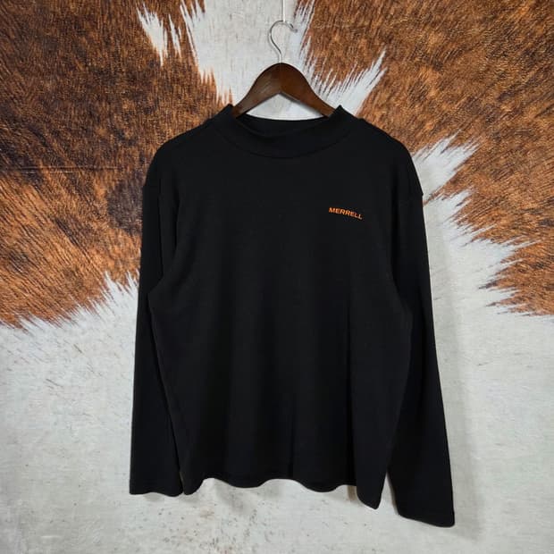 머렐 블랙 반폴라 후리스 롱슬리브 