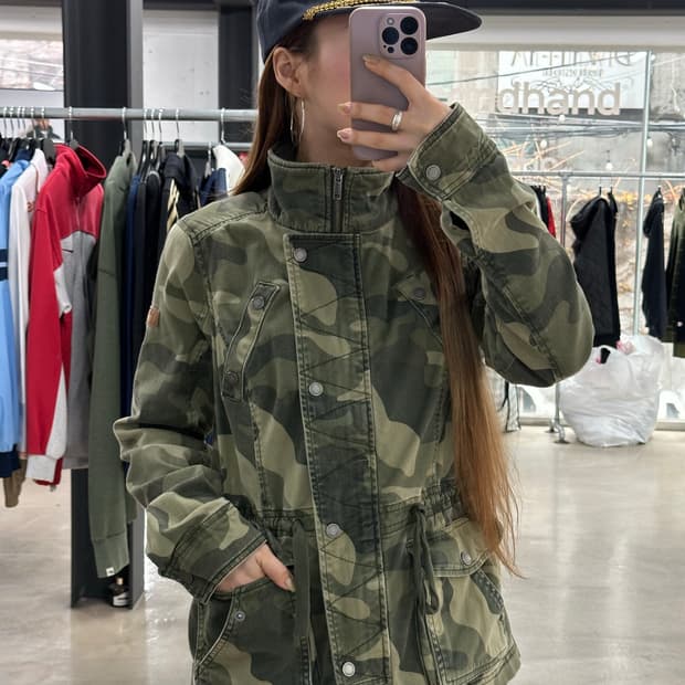 홀리스터 하이넥 헤리티지 밀리터리 자켓