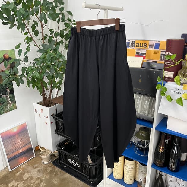 이세이미야케 우먼 플리츠플리즈 팬츠 OS