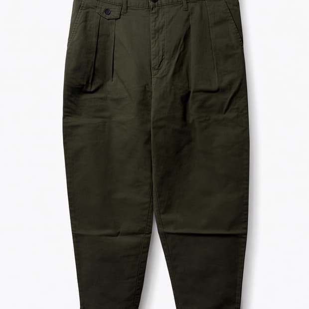 BEAMS 빔즈 테이퍼드 배기 면팬츠