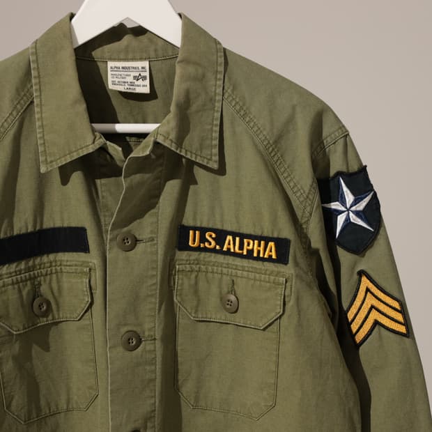 알파인더스트리 코튼 립스탑 퍼티그 셔츠