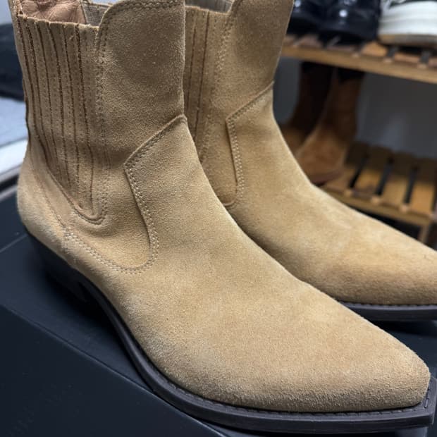 41 자라 스웨이드 웨스턴부츠 카멜