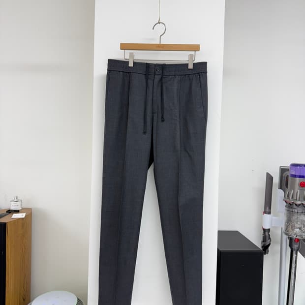 타임옴므 그레이 밴딩 슬랙스