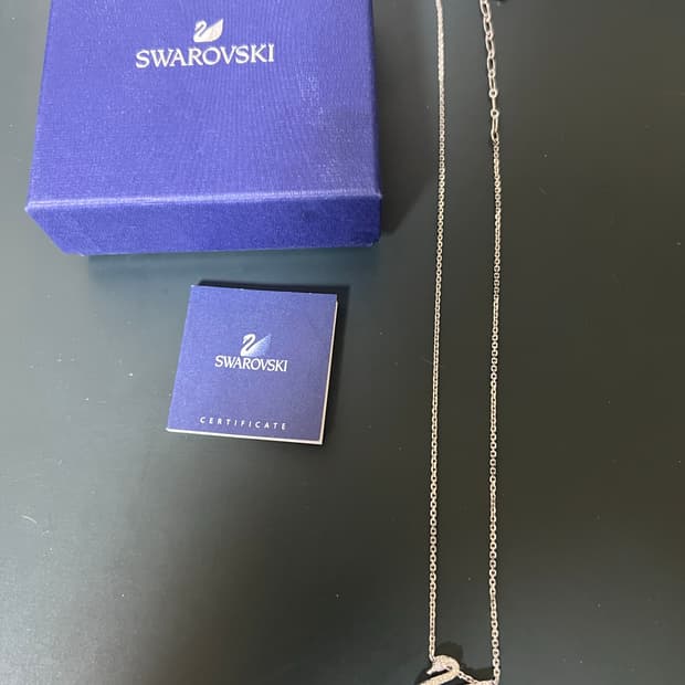 스와로브스키 백조 목걸이