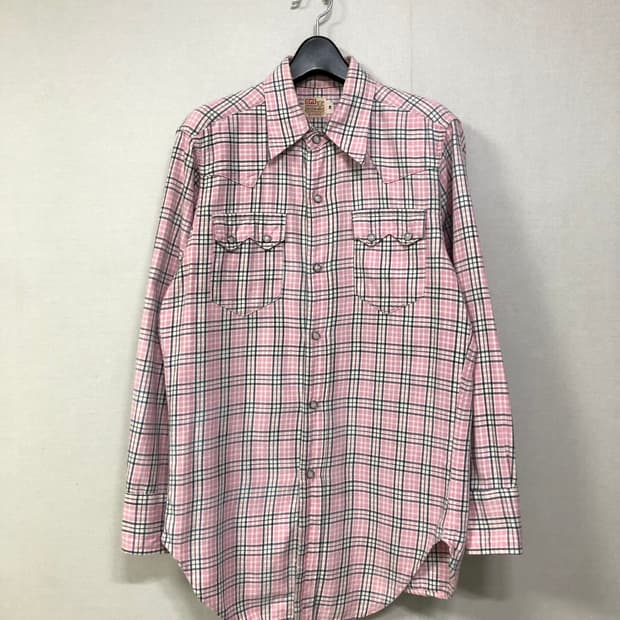 리바이스 LVC short horn 소투스 포켓 웨스턴 체크셔츠