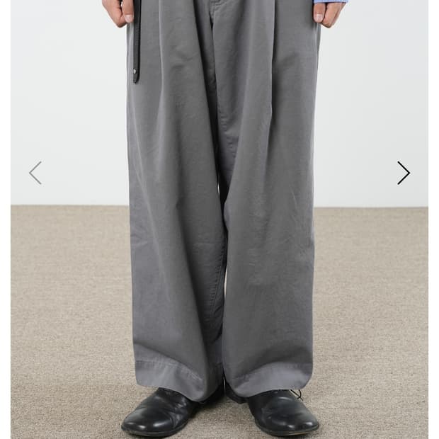 [2] 이얼즈어고 원턱와이드치노 더스티그레이