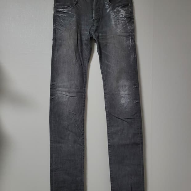 Dior homme 주름가공 펄 코팅진