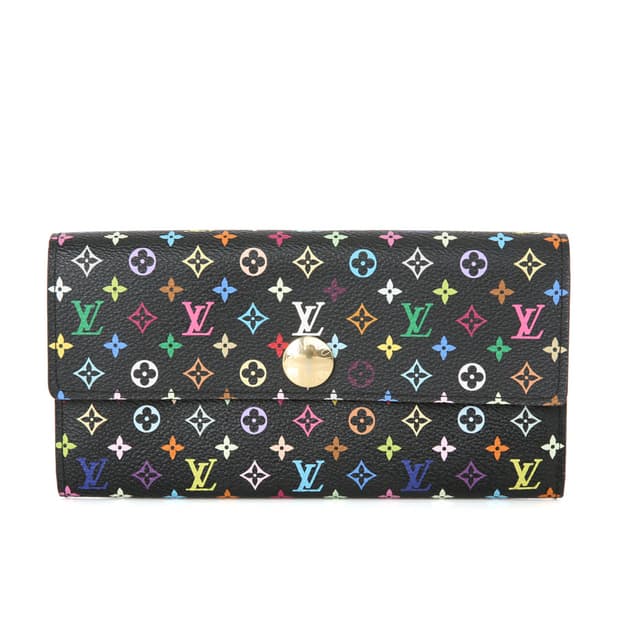 루이비통 멀티컬러 블랙 장지갑 멀티블랙 사라월렛 M60005
