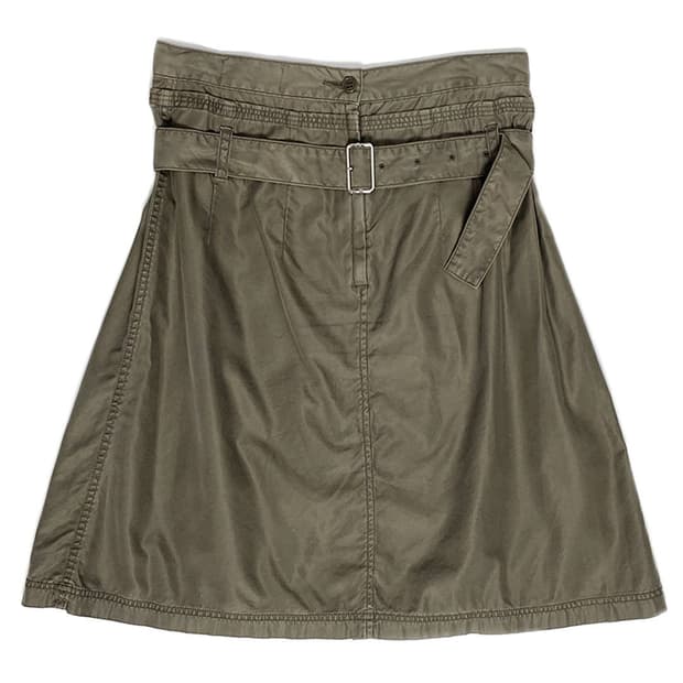 zucca 벨트 밀리터리 미디스커트