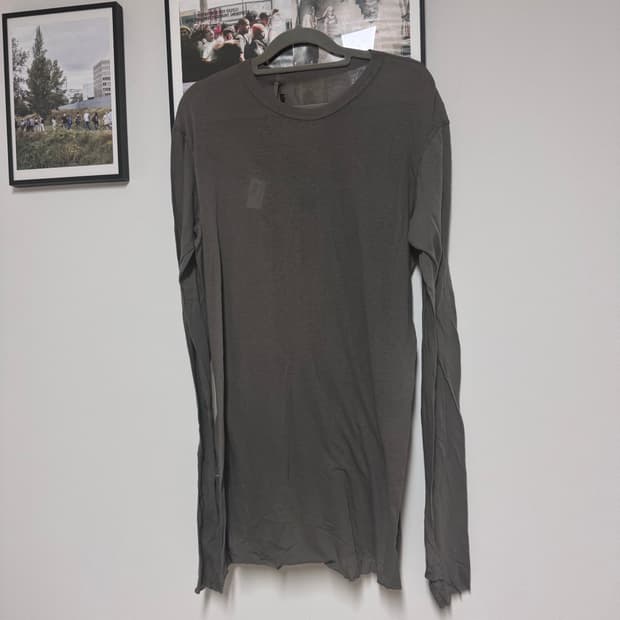 [S] boris bidjan saberi 11 크루넥 코튼 롱슬리브 탑
