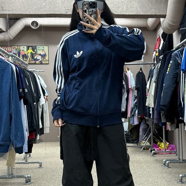 아디다스 파이어버드 트랙탑 네이비 S78