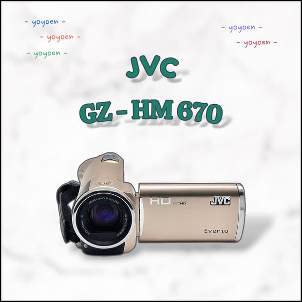 JVC GZ-HM670 빈티지캠코더 [ 꾸미기 0/ A급]