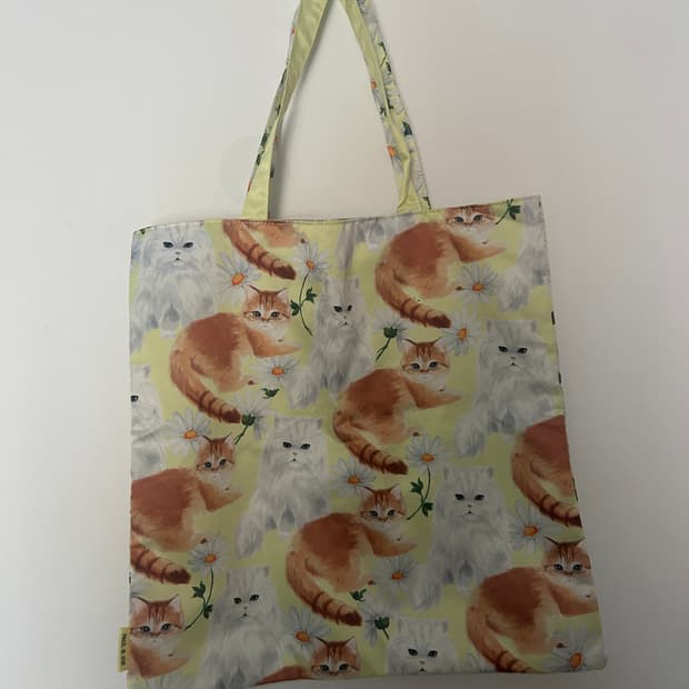 고양이 토트백 