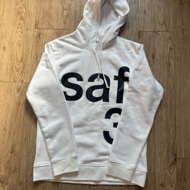 사파리스팟 화이트 후드티 사이즈 2