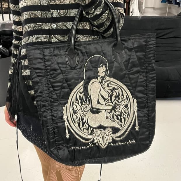 HYSTERIC GLAMOUR quilted nylon tote bag 