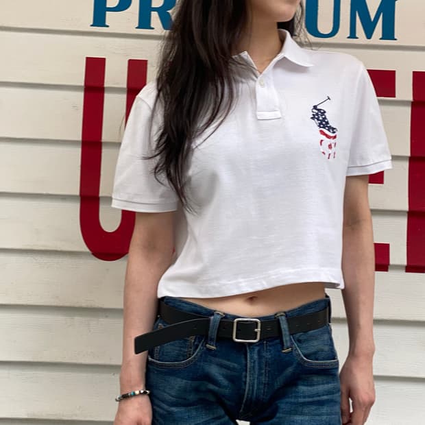 폴로 랄프로렌 빅포니 로고 pk / 크롭 리폼 제품
