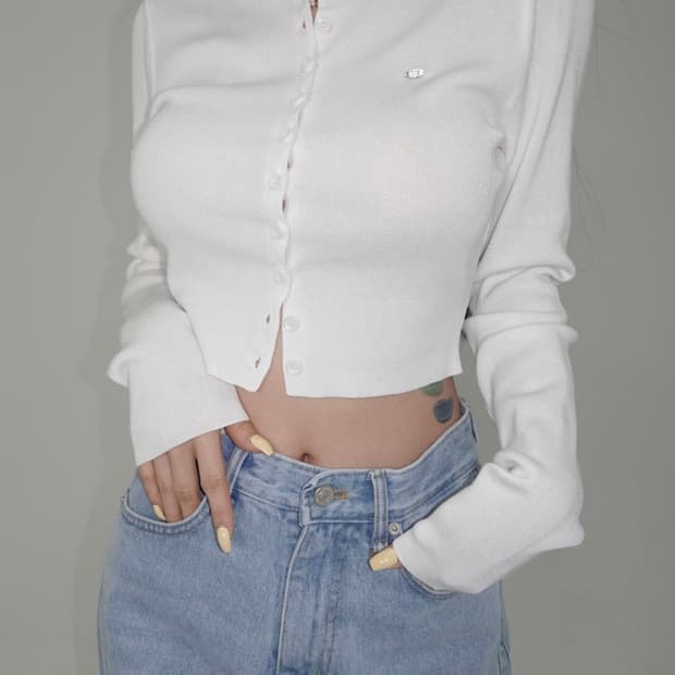 (새상품) 페일제이드 2024 레이온 썸머 가디건 화이트  