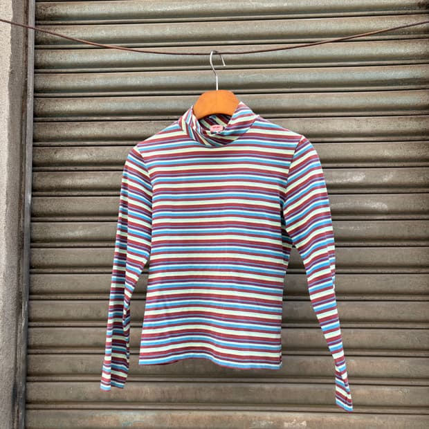 겐조 스트라이프 레이어드 티