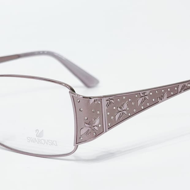 SWAROVSKI 핑크 메탈 안경