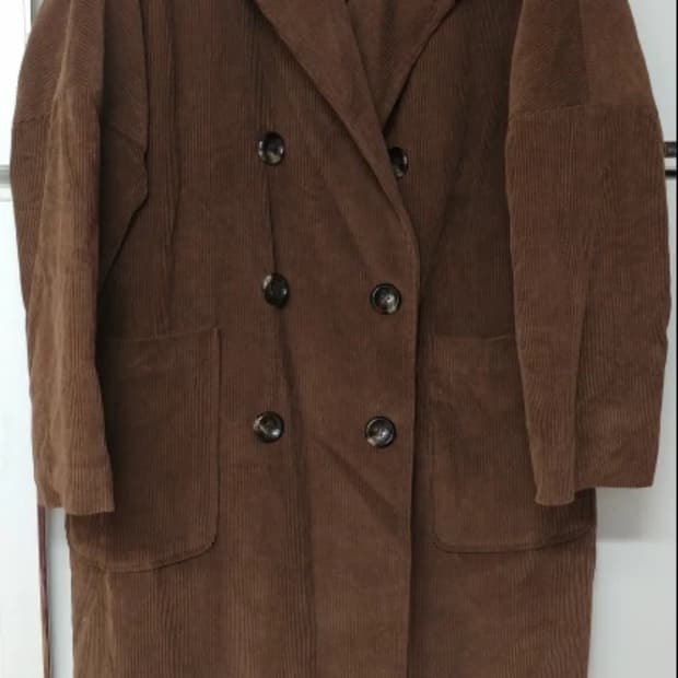 코듀로이 오버핏 롱자켓 프리사이즈