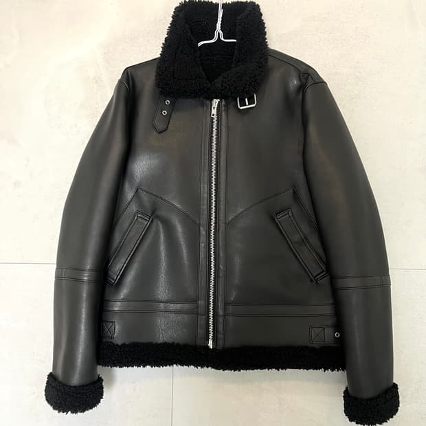 SOLID MOUTON JACKET (WOMAN)