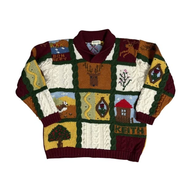 [Keith] 키이스 재팬 핸드메이드 숄카라 울 니트