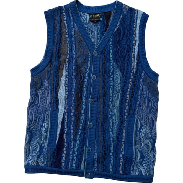 Coogi 쿠지 케이블 니트 베스트