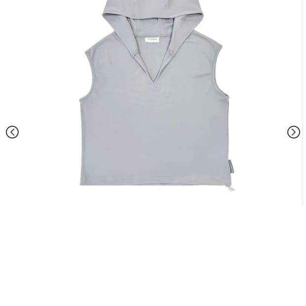 지초이 컴포트 24-004 HOODED SLEEVELESS (WHISPE