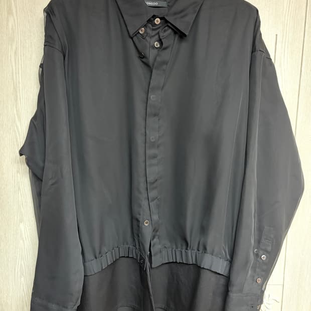 L) 송지오 컬렉션 베일드 레이어드 셔츠 SG2SH704BK