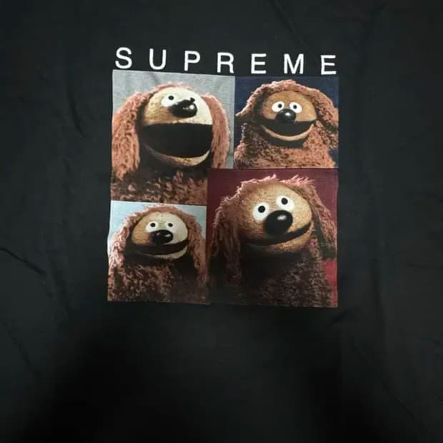 슈프림 롤프 티셔츠 블랙 XL 24ss
