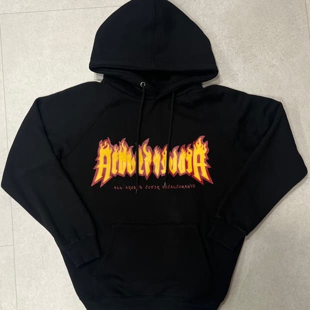 Acover 오버핏 블랙 후드