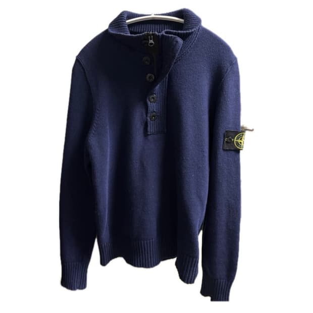 스톤아일랜드 와펜 하프집업 니트 m