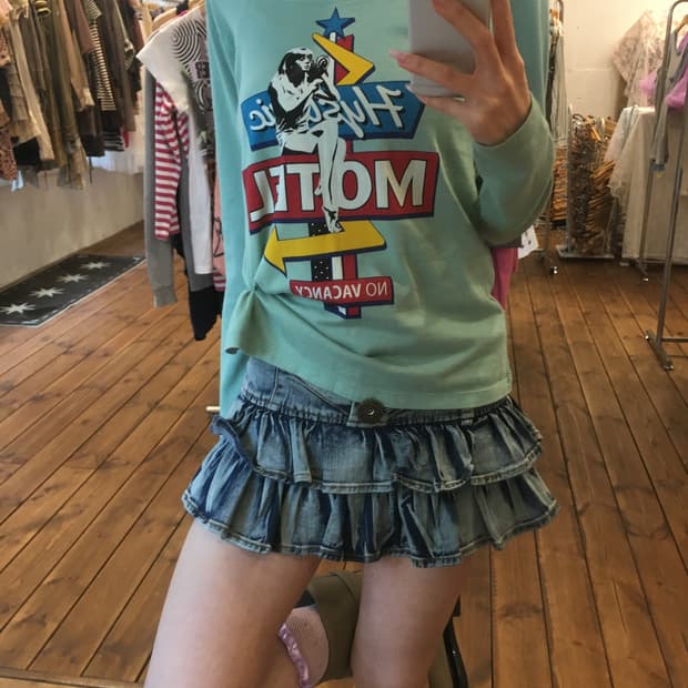 히스테릭글래머 민트 프린팅 티셔츠