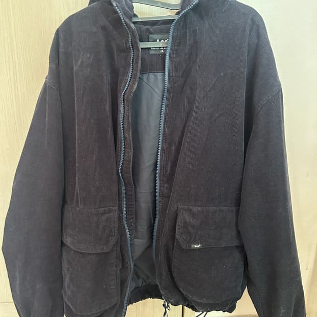 Lee 골지 후드집업