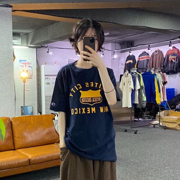 챔피온 뉴멕시코 레터링 반팔티 B5326