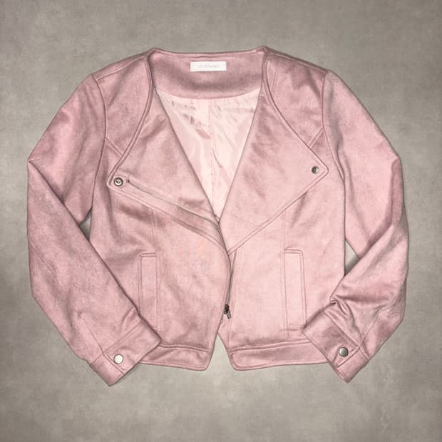 세실맥비 핑크 스웨이드 자켓